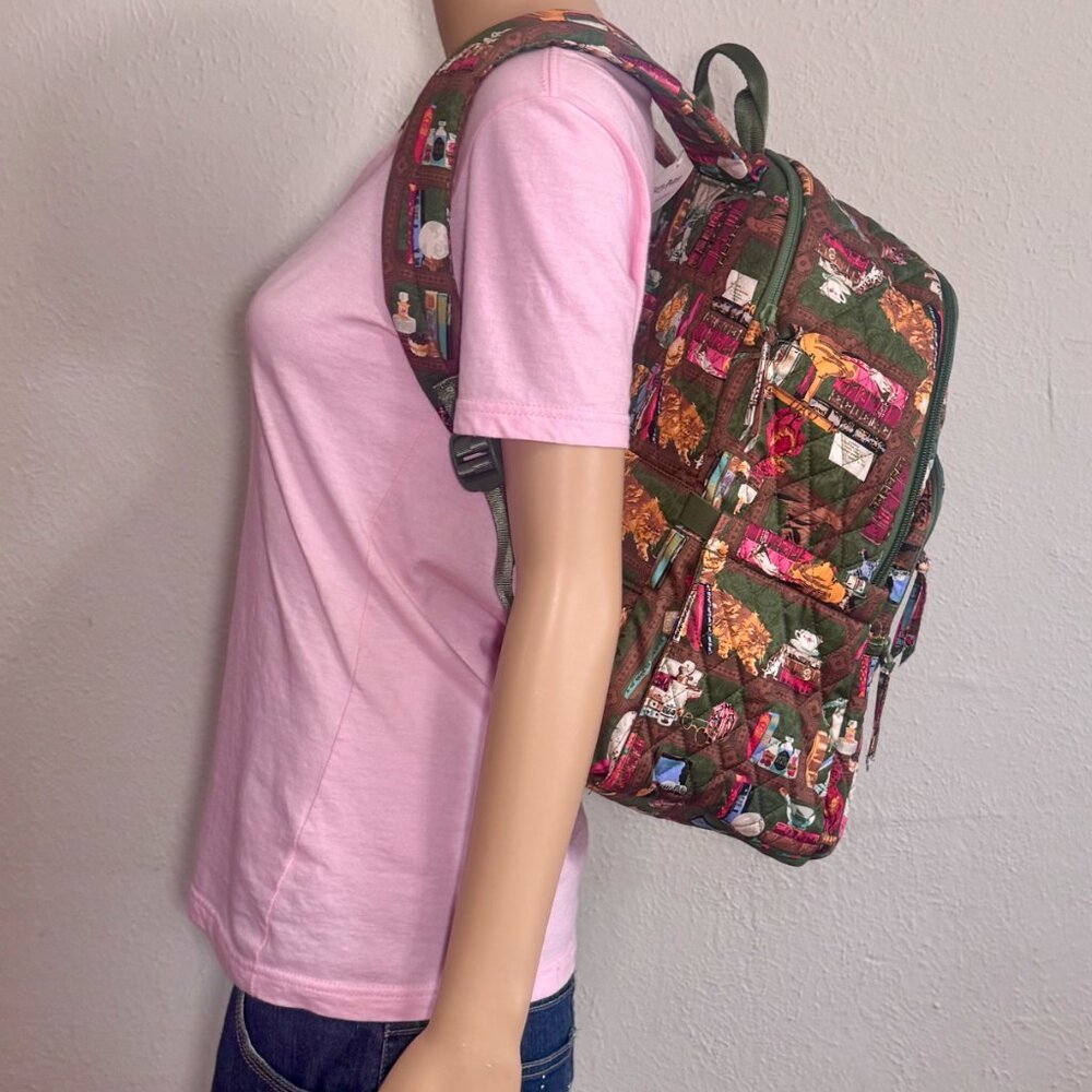 Vera Bradley X Harry Potter Bancroft Backpack in Hogwarts Library NWT - Picture 6 of 13